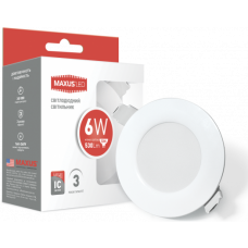 Точечный светильник MAXUS SDL 6W 3000К (1-SDL-003-01)