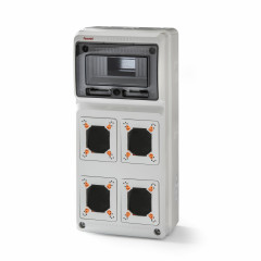 Шафа під розетки FAMATEL AcquaCOMBI 8 модулів IP65 (3961)