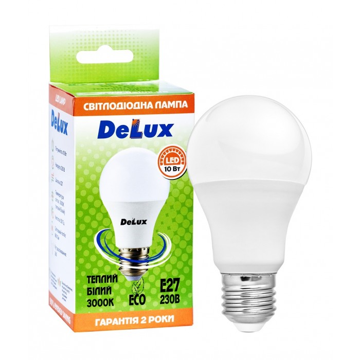 Світлодіодна лампа DELUX BL 60 10 Вт 3000K 220В E27 (90011738)