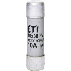 Предохранитель цилиндрический ETI CH 10x38 gR 10 А 900 В (50 кА AC) (2625031)