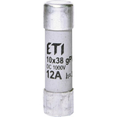 Запобіжник циліндричний ETI CH 10x38 gPV 12 А 1000 В (30 кА) (2625077)