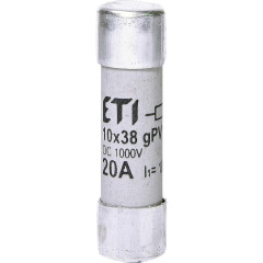 Запобіжник циліндричний ETI CH 10x38 gPV 20 А 1000 В (10 кА) (2625108)