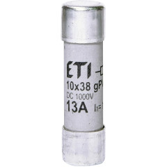 Запобіжник циліндричний ETI CH 10x38 gPV 13 А 1000 В (10 кА) (2625137)