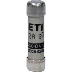 Предохранитель цилиндрический ETI CH8x32 gG 2 А 400 В (2651002)