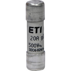 Запобіжник циліндричний ETI CH10x38 gG 20 А 500 В (2651020)
