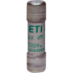 Предохранитель цилиндрический ETI CH10x38 aM 4 А 500 В (2652012)