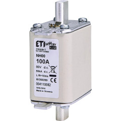 Предохранитель ножевой ETI NH-00 Battery 100 А 80 В DC (4110082)