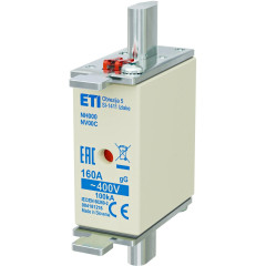 Запобіжник ножовий ETI NH-000/gG 160 А 400 В KOMBI (4181216)