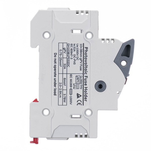 Тримач запобіжників з індикацією Vector VS GENESIS 1P 10x38 32A 1000V DC (GH10381P032DC)