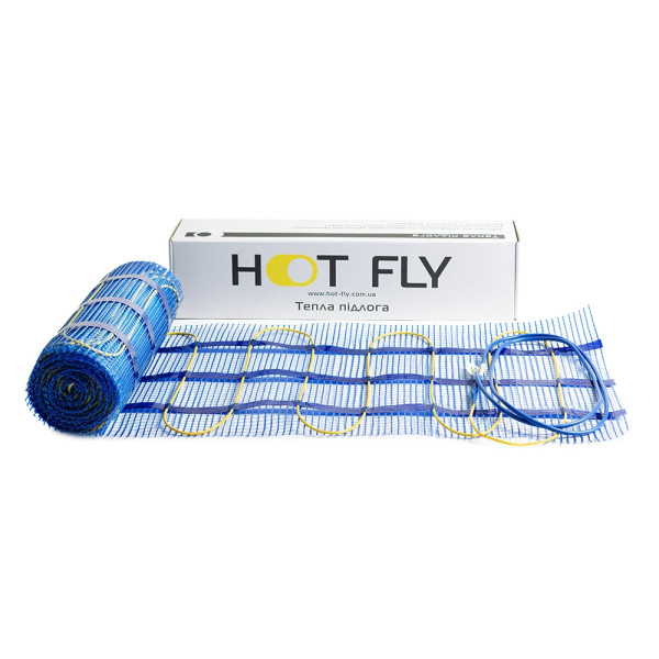 Нагрівальний мат двожильний HOT FLY HFM 8.00, 8.0 м. кв.