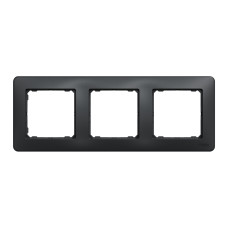 Рамка 3-постовая Schneider Electric Sedna Design Чёрный (SDD314803)
