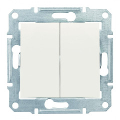 2-клавішний вимикач Schneider Electric Sedna IP44 Слонова кістка (SDN0300423)