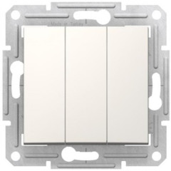 3-клавішний вимикач Schneider Electric Sedna Слонова кістка (SDN0300623)