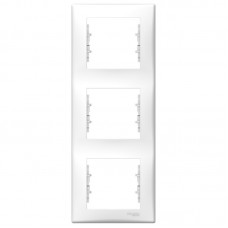 Рамка тройная Schneider Electric Sedna вертикальная Белая (SDN5801321)