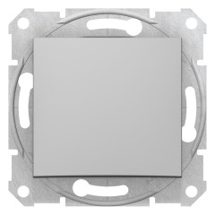 1-клавішний вимикач Schneider Electric Sedna Алюміній (SDN0100160)