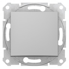 1-клавишный проходной выключатель Schneider Electric Sedna Алюминий (SDN0400160)