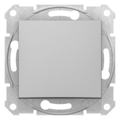 1-клавішний прохідний вимикач Schneider Electric Sedna Алюміній (SDN0400160)