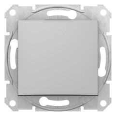 1-клавішний перехресний вимикач Schneider Electric Sedna Алюміній (SDN0500160)