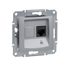 Комп'ютерна розетка кат. 5e Schneider Electric Sedna Алюміній (SDN4300160)
