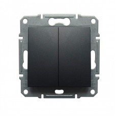 2-клавишный проходной выключатель Schneider Electric Sedna Графит (SDN0600170)