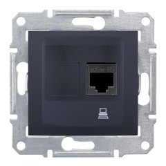 Комп'ютерна розетка кат. 6e Schneider Electric Sedna Графіт (SDN4700170)