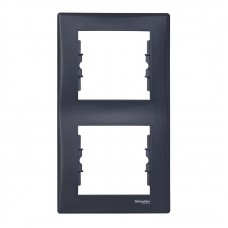 Рамка двойная Schneider Electric Sedna вертикальная Графит (SDN5801170)
