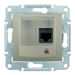 Комп'ютерна розетка кат. 5e Schneider Electric Sedna Титан (SDN4300168)