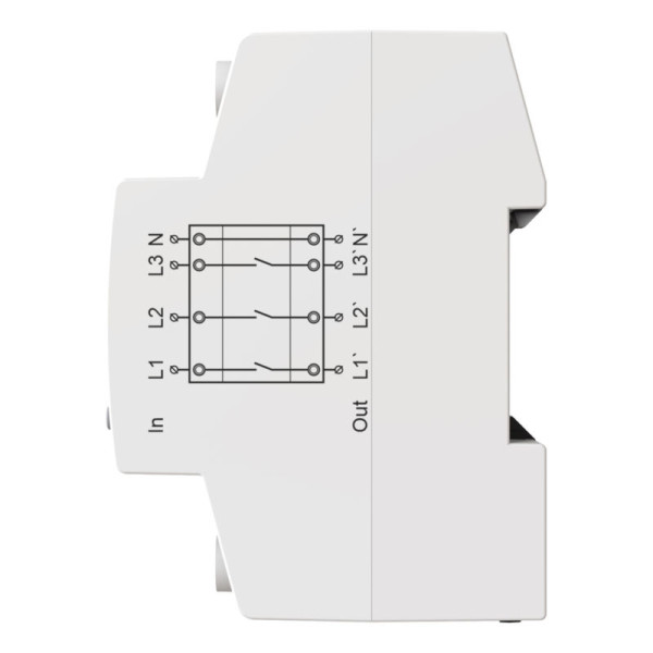 Трифазне реле напруги з контролем струму DigiTOP VA-3F40A M6R