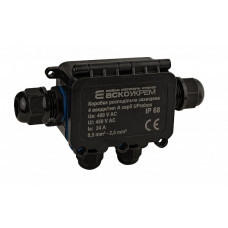 Коробка розподільча з клемами захищена Аско-Укрем UProbox IP68 на 4 вводи тип А (A0280010003)