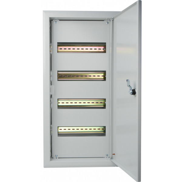 Встроенный распределительный щит металлический АСКО UBox на 48 модулей IP31 серый (A0260010004)