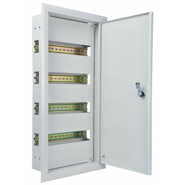 Встроенный распределительный щит металлический АСКО UBox на 48 модулей IP31 серый (A0260010004)