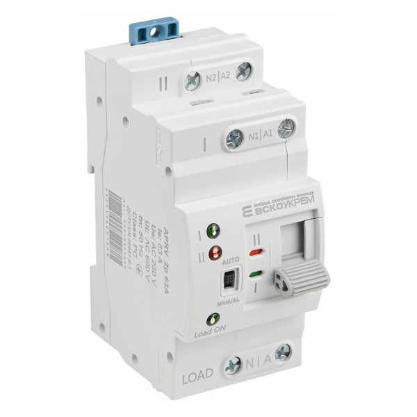 Автоматический переключатель ввода резерва (АВР) ACKO-УКРЕМ APRV 2p 63A (A0010230006)
