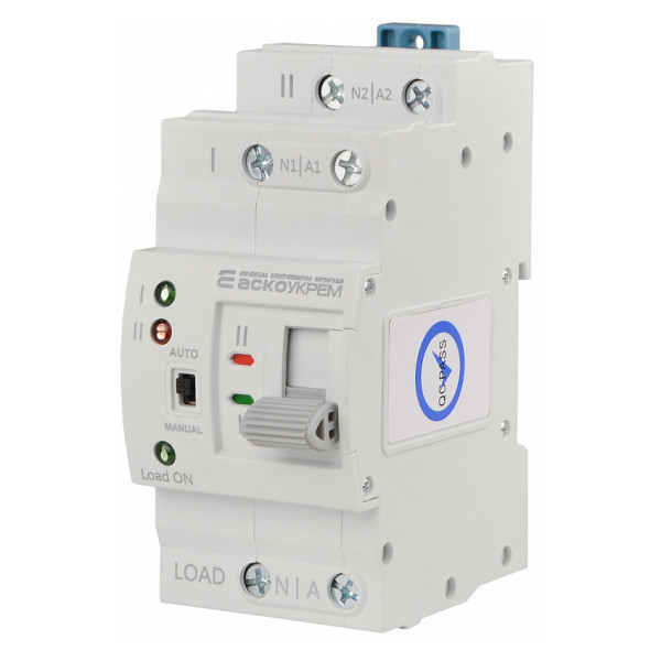 Автоматический переключатель ввода резерва (АВР) ACKO-УКРЕМ APRV 2p 63A (A0010230006)