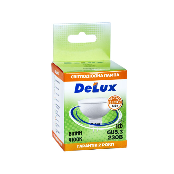 Світлодіодна лампа DELUX JCDR 5 Вт 4100K 220В G5.3 (90001293)