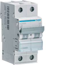 Автоматический выключатель HAGER 2P C 20A 6 кА (MCN220)