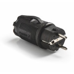 Вилка пряма з заземленням Famatel Shuko 2P+E, 16A, 250В, IP54 (1167)