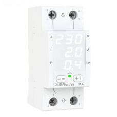 Багатофункціональне реле напруги ZUBR MF2-50 50А двомодульне