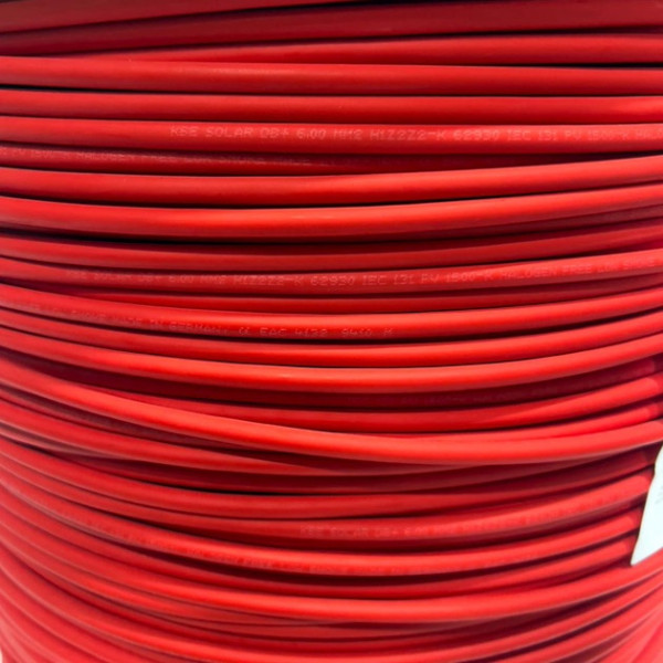 Кабель для сонячних панелей KBE Solar H1Z2Z2-K 1х6 червоний