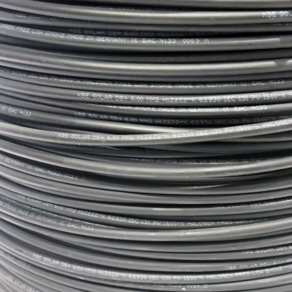 Кабель для сонячних панелей KBE Solar H1Z2Z2-K 1х6 чорний