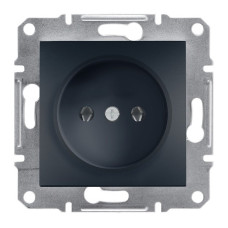 Розетка Schneider Electric Asfora без заземления Антрацит (EPH3000171)