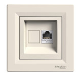 Компьютерная розетка Schneider Electric Asfora RJ45 5 категория UTP Кремовая (EPH4300123)