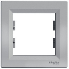 Рамка одинарна Schneider Electric Asfora горизонтальна Алюміній (EPH5800161)