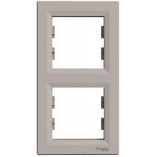 Рамка подвійна Schneider Electric Asfora вертикальна Бронза (EPH5810269)