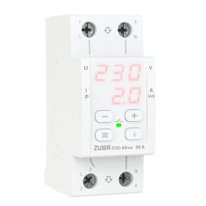 Реле напруги з контролем струму ZUBR CV2-63 red 63А