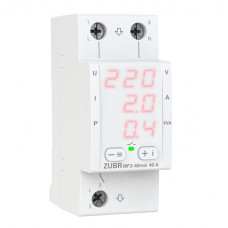 Многофункциональное реле напряжения ZUBR MF2-40 red 40А