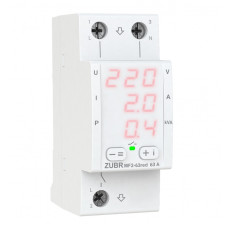 Многофункциональное реле напряжения ZUBR MF2-63 red 63А