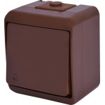 Кнопка дзвінка 1-клавішна ETI HERMETICS VHE-4-KR IP54 коричнева (4668043)