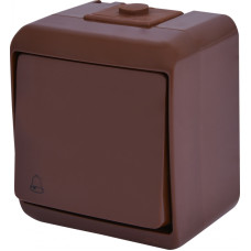 Кнопка дзвінка 1-клавішна ETI HERMETICS VHE-4-KR IP54 коричнева (4668043)