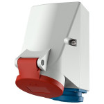 Розетка силова настінна 16A 5п 6г 400В з розеткою Schuko 16A 2п+З 230В, IP44, MENNEKES (1649)