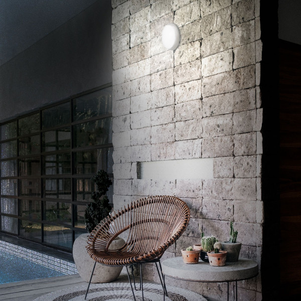 Світильник із сенсорним датчиком руху VIDEX IP65 12Вт 5000К  білий (VL-BHO-125PW-S)